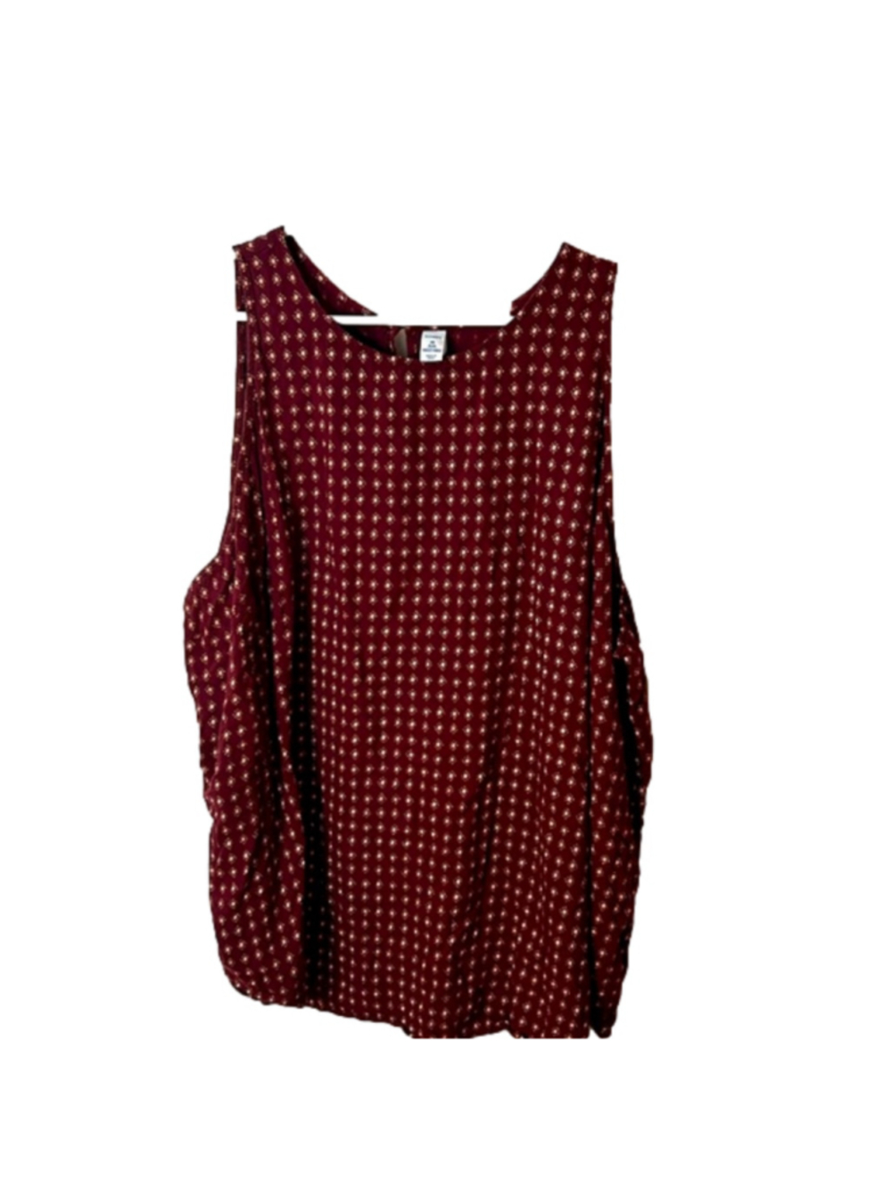 Old Navy maroon pattern sleeveless top Size 4X